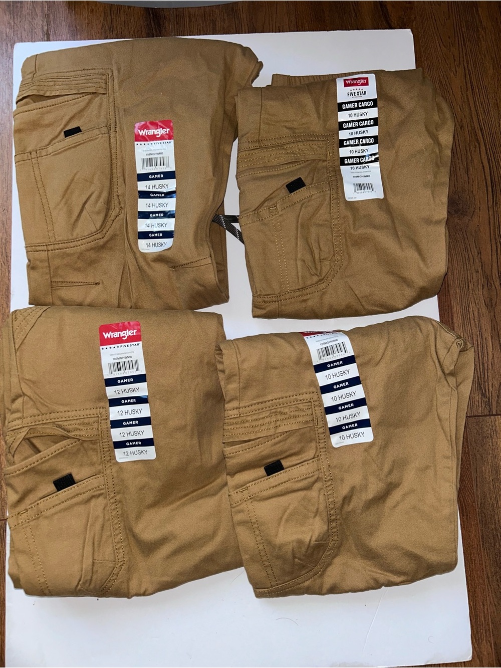 Wrangler Kids Tan Cargo Joggers - Husky Sizes (Tan)